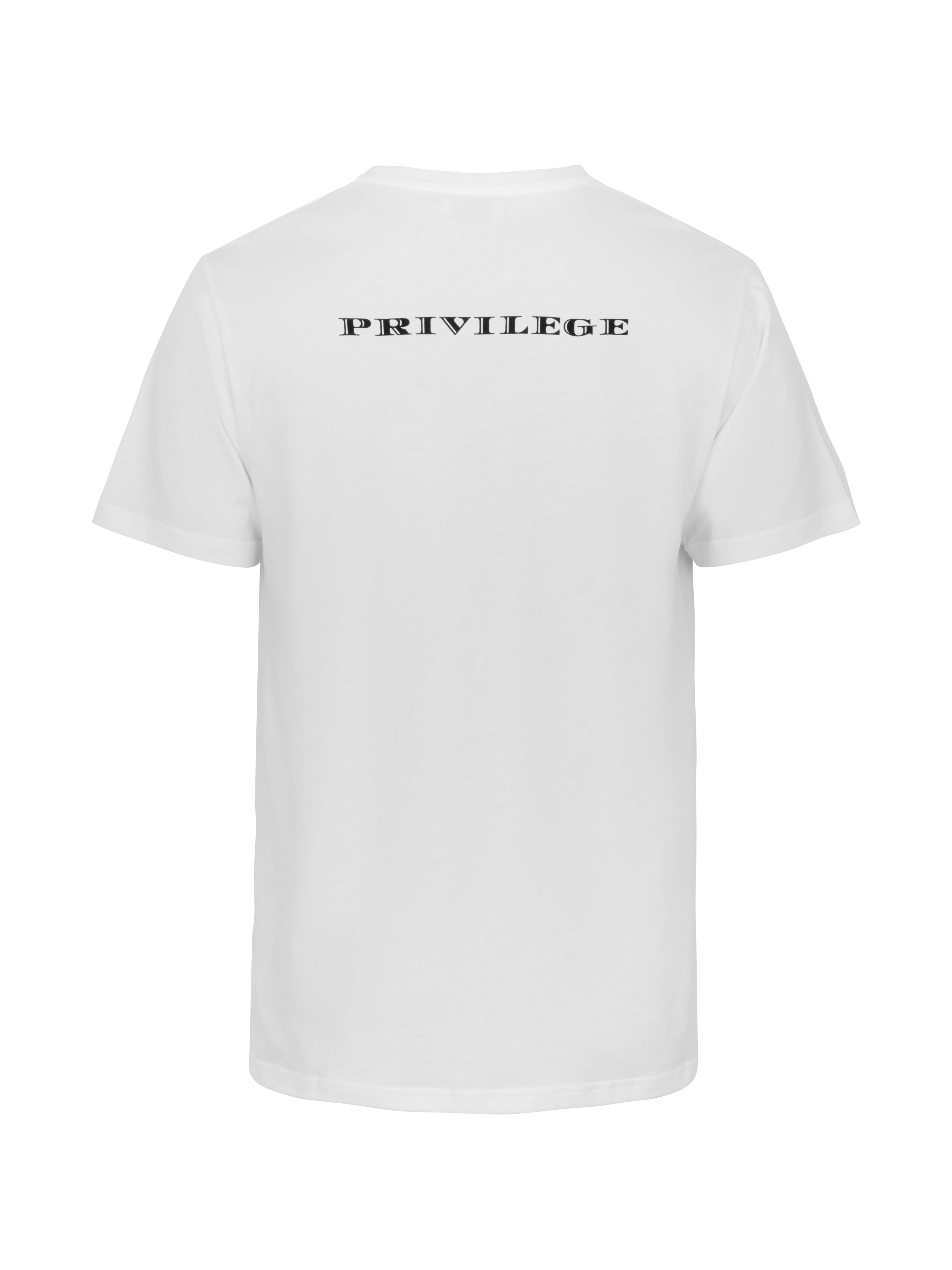 WHITE UNISEX PRIVILEGE T-SHIRT